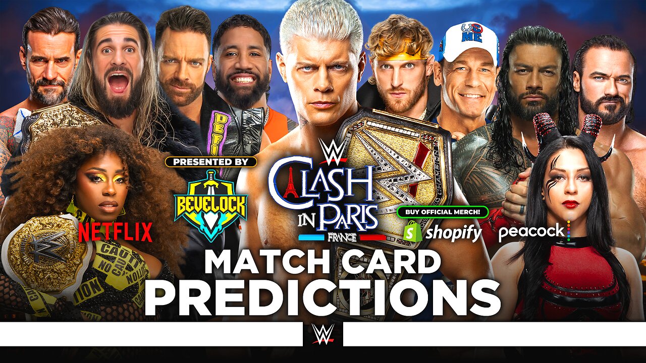 WWE Clash in Paris 2025 - Match Card Predictions [v2]