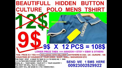 9$ , Most beautiful , most cheapest , men's polo tshirts with including delivery USA UK EUROPE