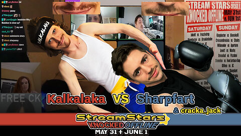 Sharpfart VS Kalkalaka pre-event fight interview (feat. cracka_jack) | Stream Stars: Knocked Offline