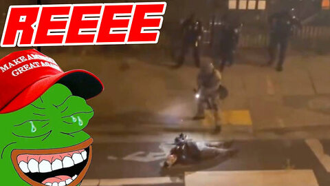 Antifa Throws a Knife at a Cop And It Doesn't Go Well for They/Them