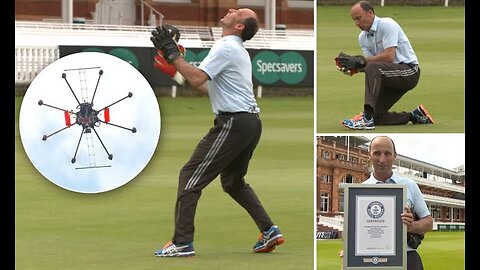 Highest Cricket Ball Catch - Guinness World Records