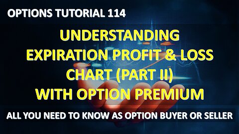 Options Tutorial 114 - Option Expiration P/L Chart (Part II) with Option Premium