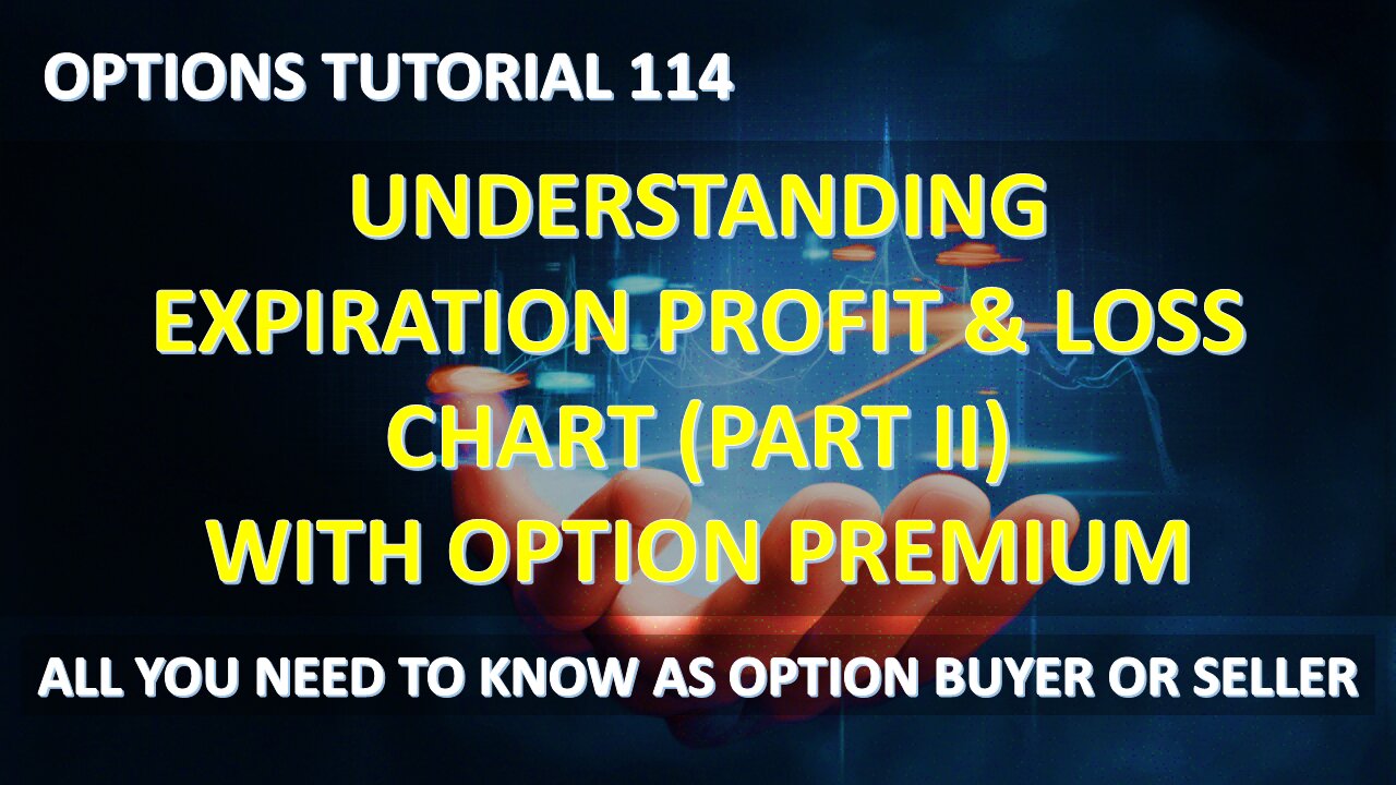 Options Tutorial 114 - Option Expiration P/L Chart (Part II) with Option Premium