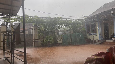 Today, it's raining heavily