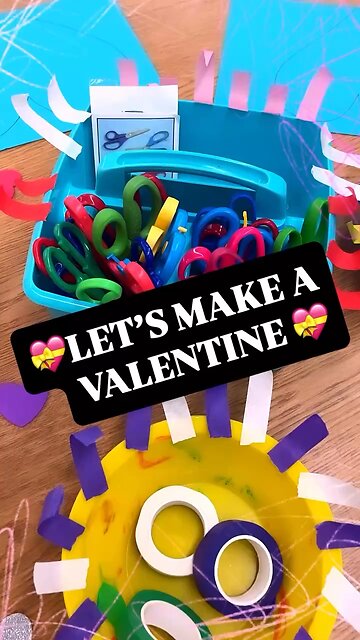💖💛❤️💙💜 LET’S MAKE A VALENTINE Valentines Day Art Project
