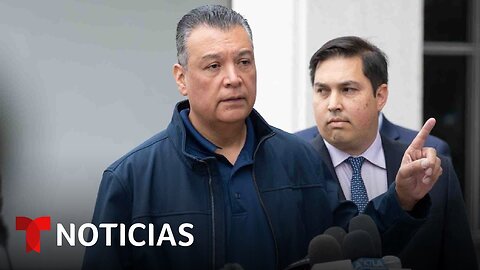 El senador Alex Padilla, visiblemente afectado, da mensaje tras ser detenido | Noticias Telemundo