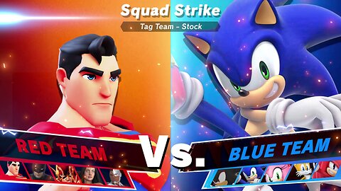 Team Sonic vs Team DC Comics SSBU Squad Strike Quickie
