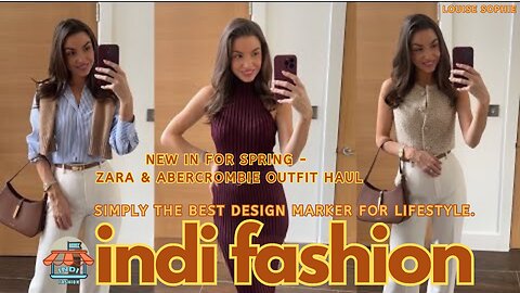NEW IN FOR SPRING - ZARA & ABERCROMBIE OUTFIT HAUL | indifashion
