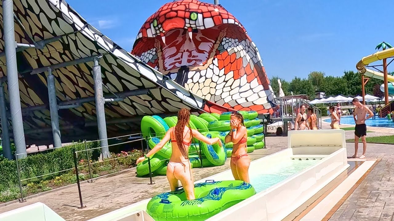 Unseen Secrets: Exploring Europes INSANE Water Park. Aquaparadise in Bulgaria. All Waterslides