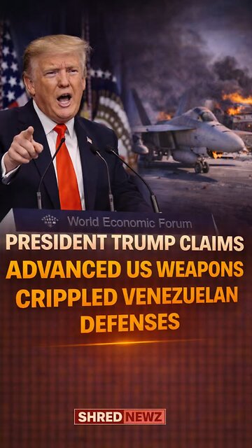 🚨 PRESIDENT TRUMP CLAIMS ADVANCED US WEAPONS CRIPPLED VENEZUELAN DEFENSES