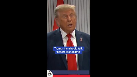 Trump says Iran is losing to Israel, urges talks before it’s too late amid rising tensions.