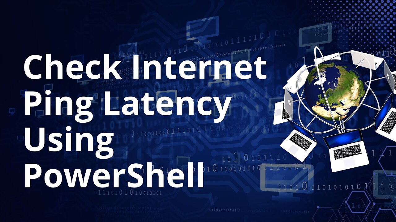 Check Internet Ping Latency Using PowerShell | Measure Website Response Time