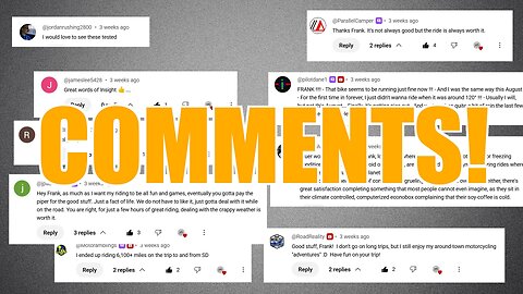 Comment Catch-Up 005