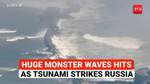 Russia Tsunami: FIRST Drone Footage Shows Kamchatka Peninsula Submerged; Mammoth Waves Roar