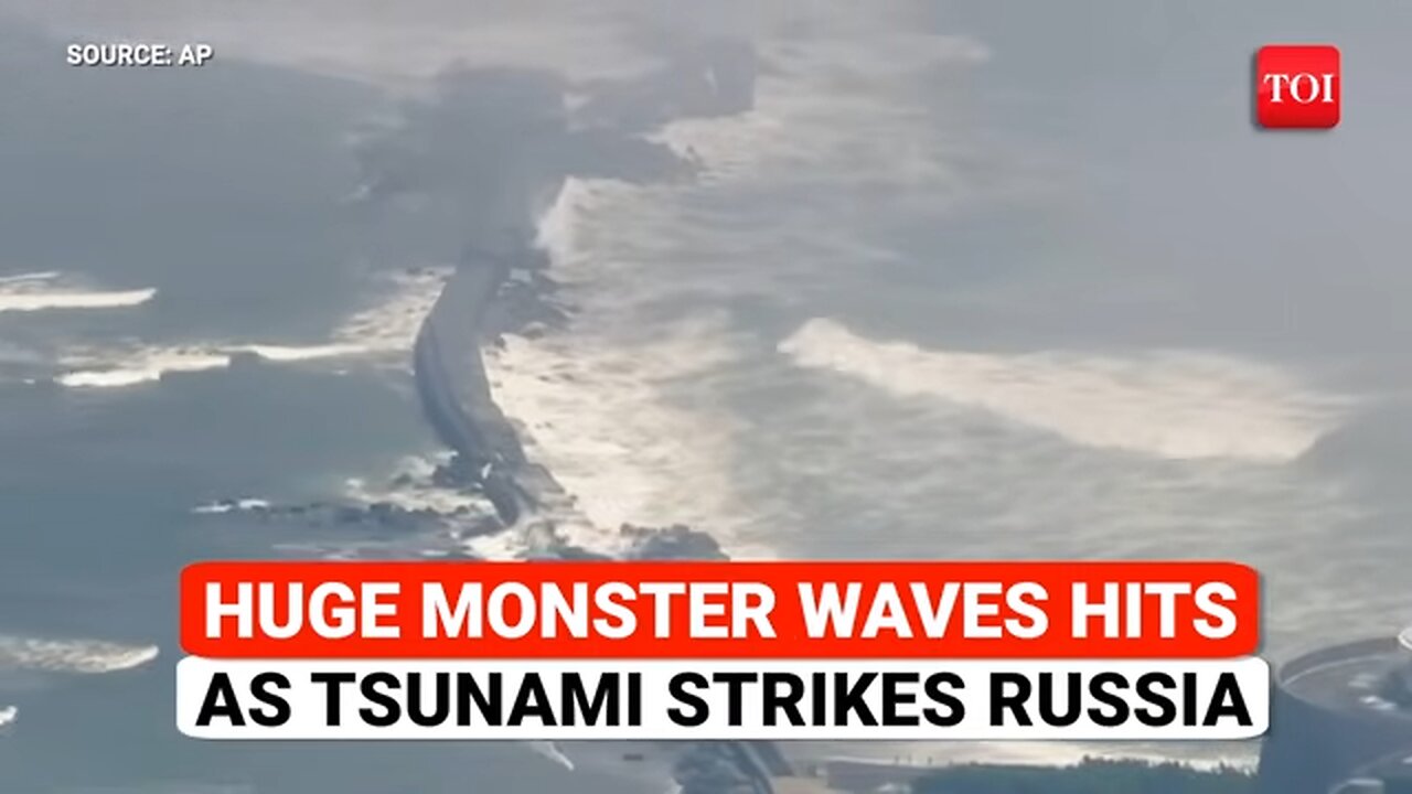 Russia Tsunami: FIRST Drone Footage Shows Kamchatka Peninsula Submerged; Mammoth Waves Roar