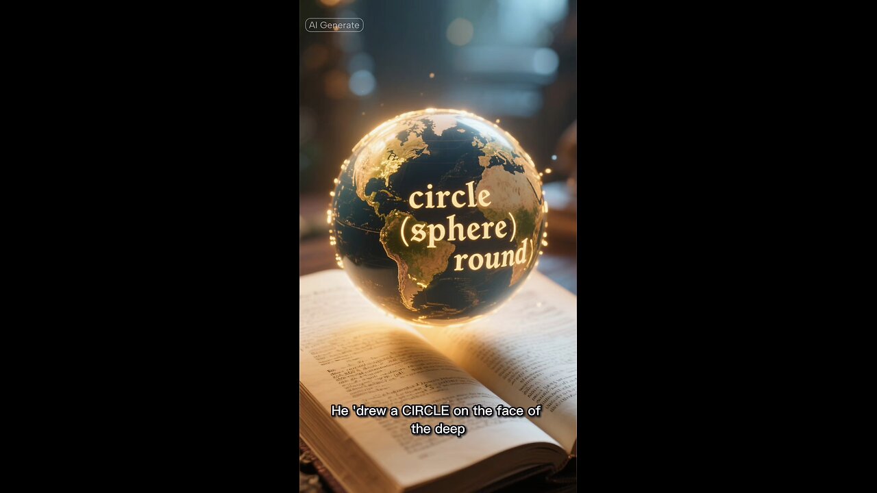 The Bible's ROUND EARTH vs. Flat Earth Myth🌎🌏