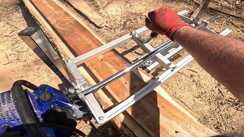 First Time Using a Cheap Chinese Chainsaw Mill