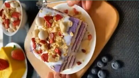 No-Sugar Yogurt Dessert That Tastes Like Heaven 🍓💜 | Healthy & Viral Recipe You’ve Never Seen!