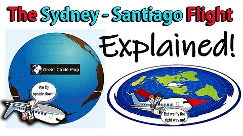 The Flight SYDNEY to SANTIAGO Explained - A CASE AGAINST THE GLOBE