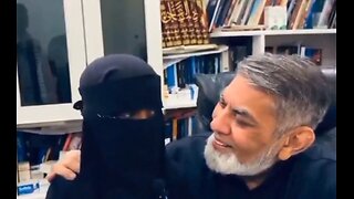 Muslim man is proud of his 7 year old wife. In Islam this is the norm.