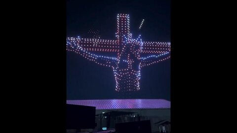 Christmas display w/ 1,000 drones reenact' the story of Jesus from birth to death - Texas Church