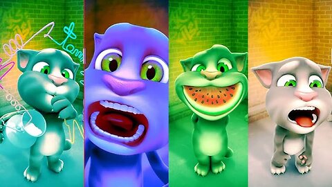 Talking Tom Goes Crazy! Colorful Laugh Riot Moments