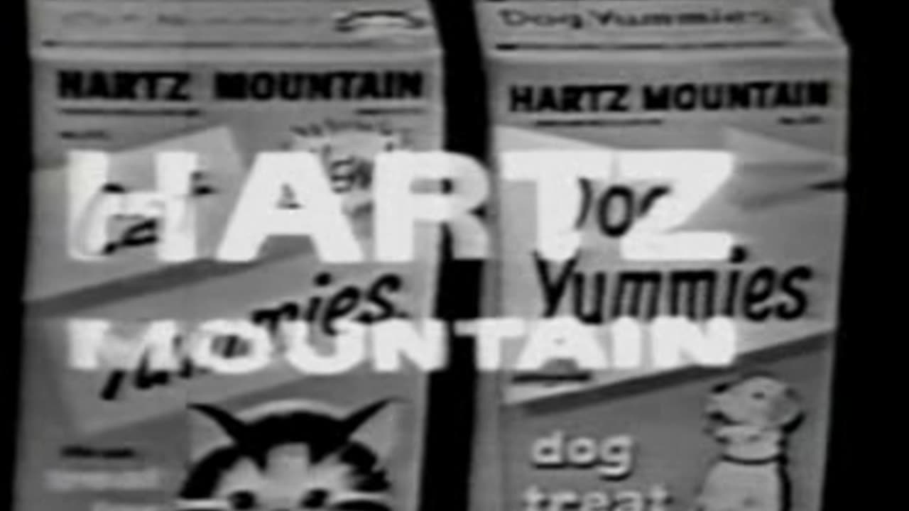 Commercial - Hartz Mountain Cat & Dog Yummies (1961)