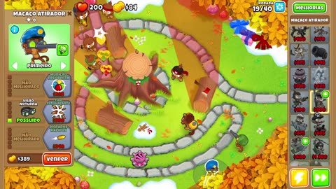 Bloons TD 6 Tree Hole Easy Round 19