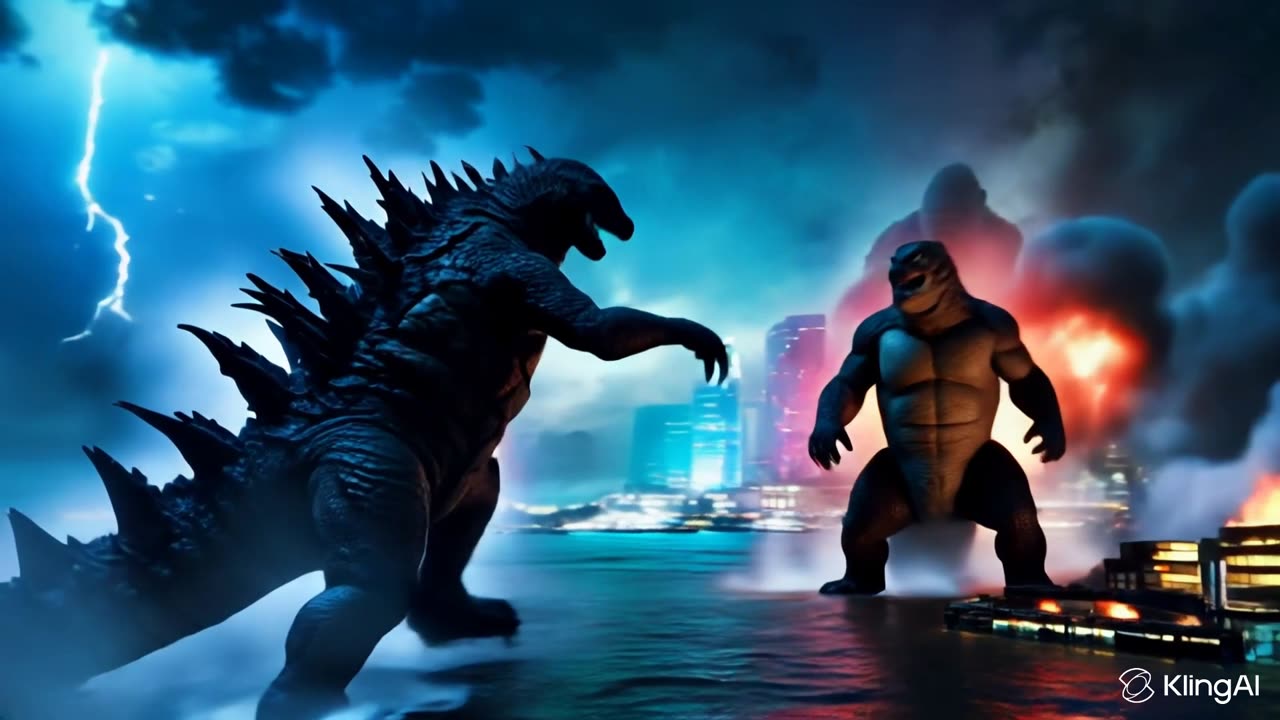 "Godzilla vs. King Kong: Epic Sea Battle Unleashed"