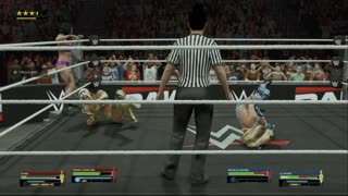 wwe 2k25 200 universe Tiffany Stratton and Chyna VS Michelle McCool and AJ Myers