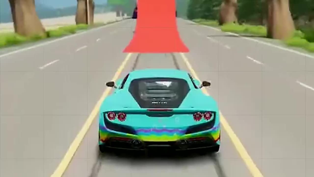 “Car vs Clown Character: Car Simulation Test”#CarVsClown #CarSimulationTest #GamingClip