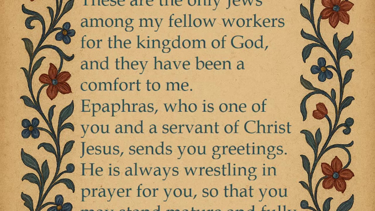 ✨✨✨The final Chapter of Colossians. Chapter 4