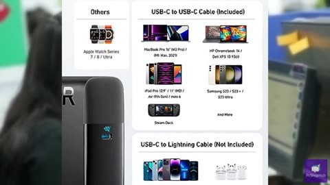 Anker MacBook Charger, Compact and Foldable 100W USB C Charger for MacBook Air,