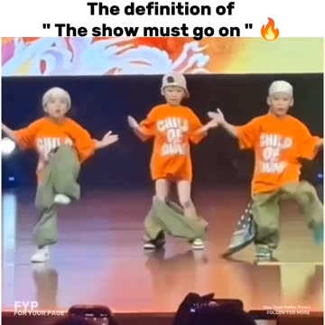 The definition of the show must go on