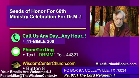 Re-Air: Bible Wisdom With Mike Murdock..!!!