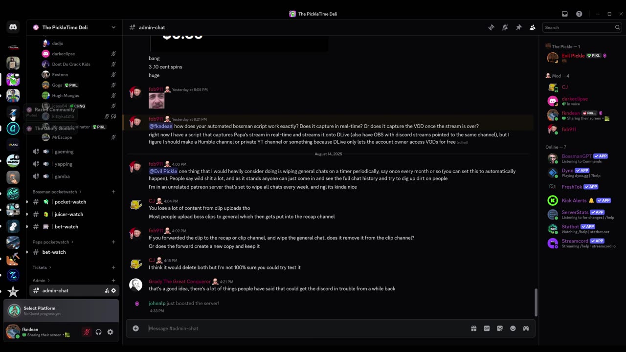 bossmanjack binned me :(