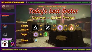 Destiny 2: 5-28-25 Gilded Precept is the Lost Sector. Void/Strand Surge.