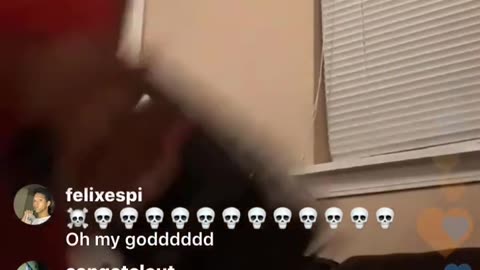 Lovely Peaches fights herself on a Live Video. 10/17/18