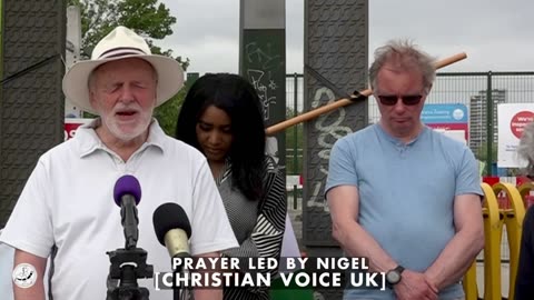 Open air Prayer concerning Stephen Green Buffer Zone Protest