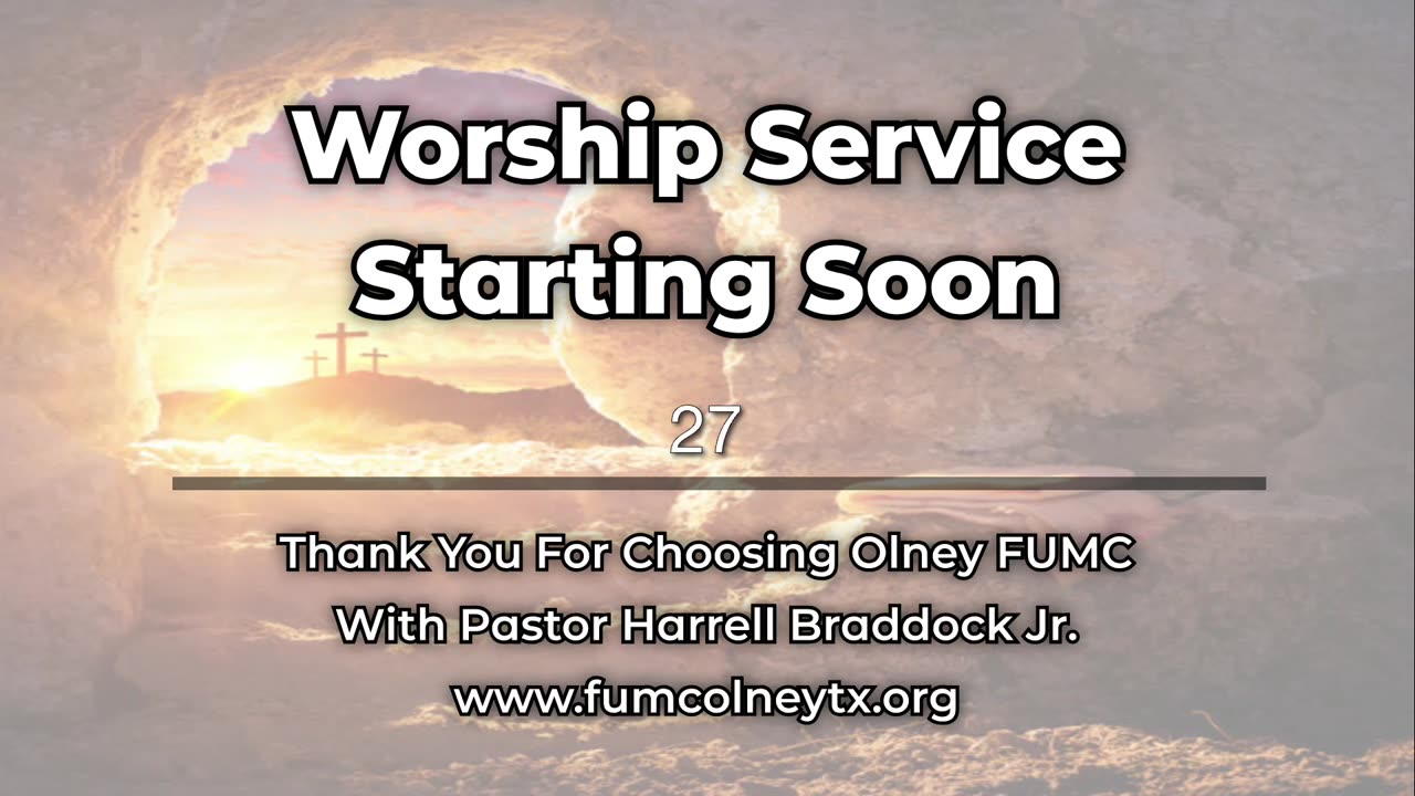 Sunday worship service