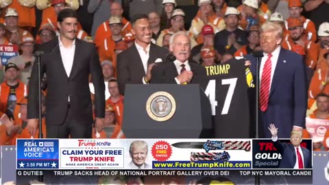 TRUMP BECOMES AN HONORARY STEELER
