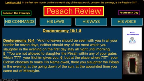 03-23-2025 Preparation for Pesach (Passover) Review Part 3 𐤉𐤄𐤅𐤄