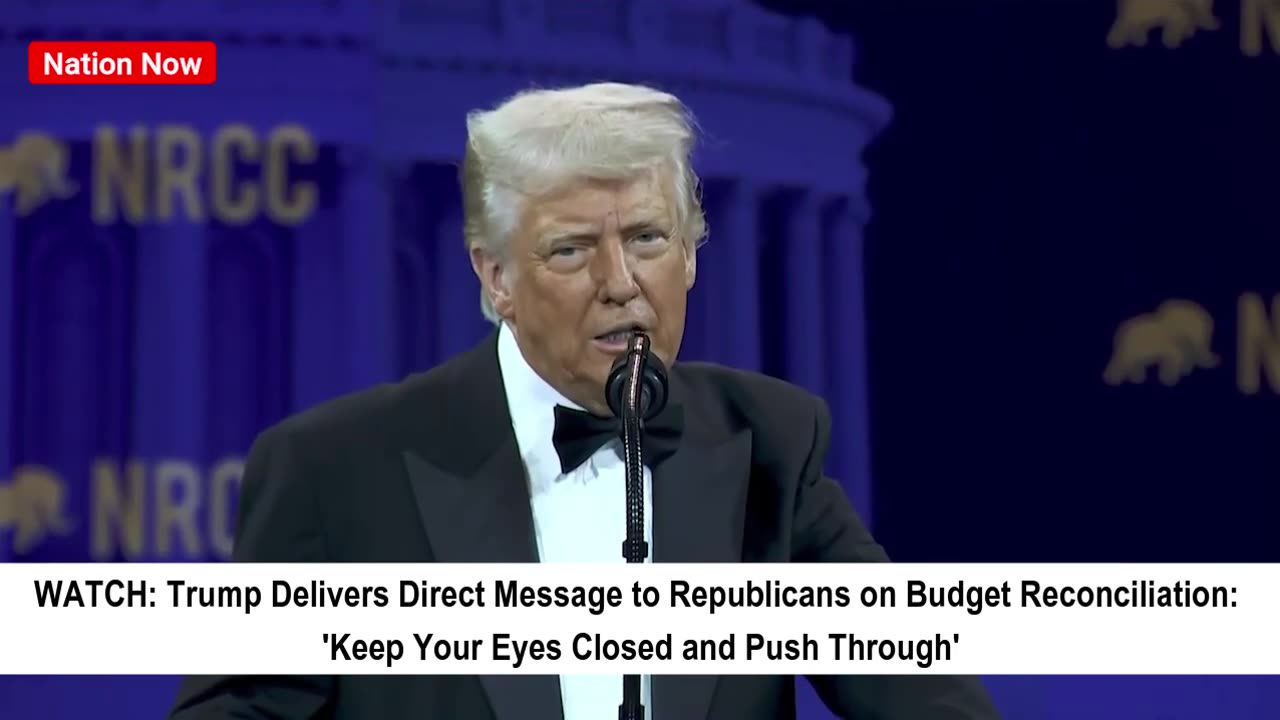 Trump's Message to Republicans: 'Keep Your Eyes Closed and Push Through'