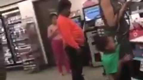 Black mother gets banned from store for refusing to stop her child from destroying merchandise.