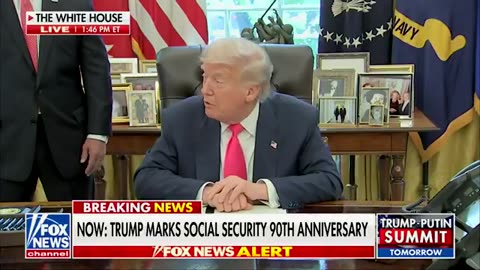 POTUS signs the Social Security Act to fix, promote, and safeguard Social Security