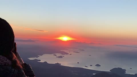 Sunrise at 6:36 am on Pedra da Macela