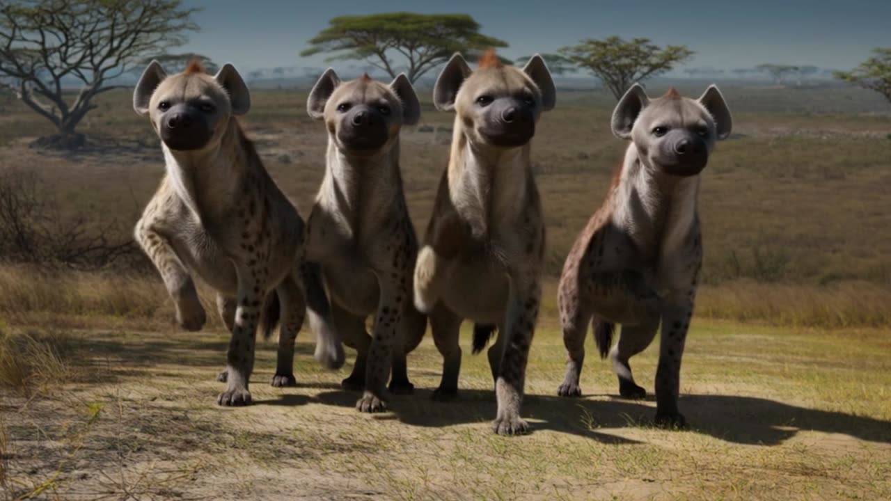 EDM Hyenas: Synchronized Dance Party in the Wild