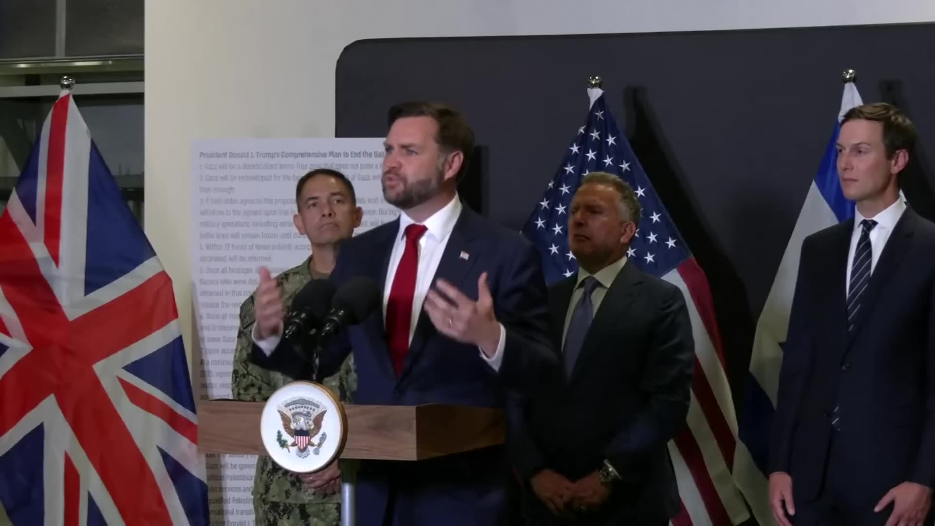 JD Vance Press Conference On Israel-Gaza Peace Deal Implementation
