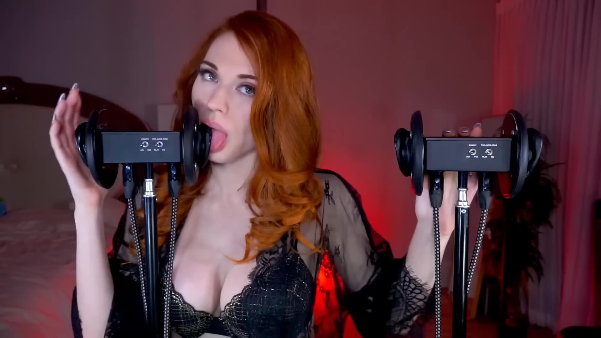 DOUBLE HANDFUL OF MILKERS ASMR -Licking til you lose | Amouranth ASMR