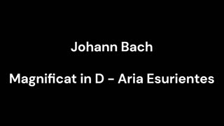 Magnificat in D - Aria Esurientes